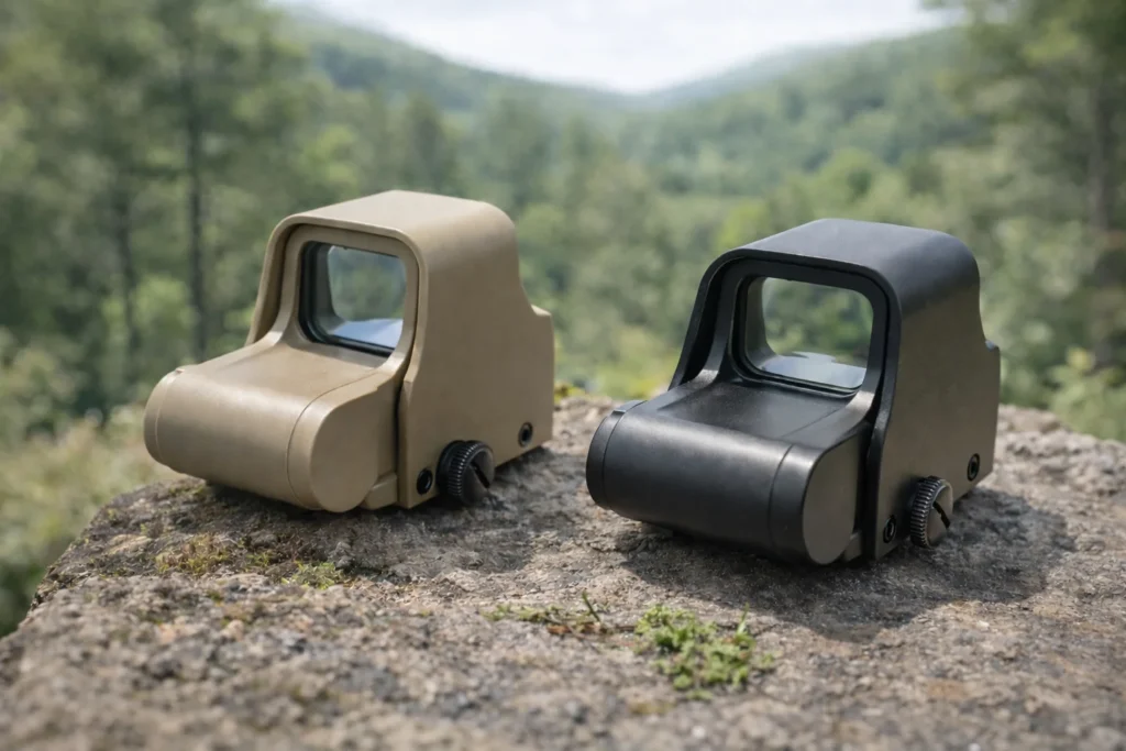 AKS3-red-dot-sight-red-green-reticle-adjustment