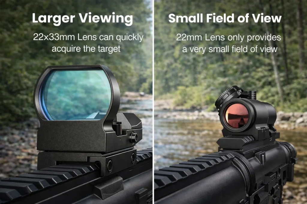 akr1-reflex-sight-lens-size-field-of-view-comparison